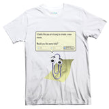 MS Word Clippy T-Shirt-Subliminator-| All-Over-Print Everywhere - Designed to Make You Smile