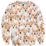 Corgi Invasion Sweater-Subliminator-| All-Over-Print Everywhere - Designed to Make You Smile