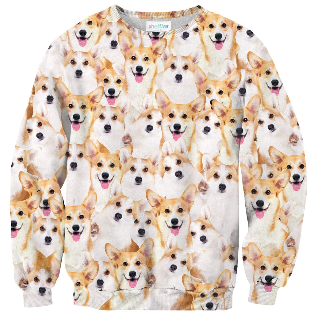 Corgi Invasion Sweater-Subliminator-| All-Over-Print Everywhere - Designed to Make You Smile