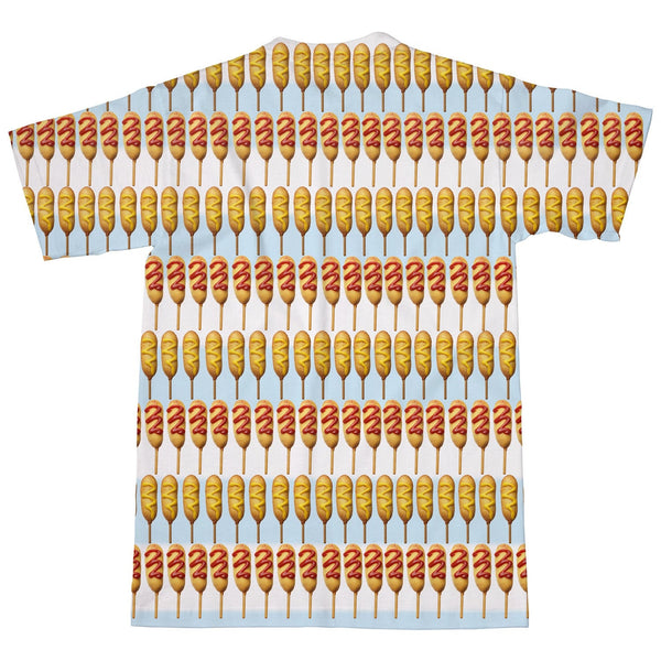 Corndog Stripes T-Shirt-Shelfies-| All-Over-Print Everywhere - Designed to Make You Smile