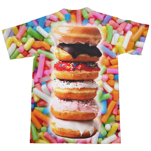 Donut Stack T-Shirt-Subliminator-| All-Over-Print Everywhere - Designed to Make You Smile