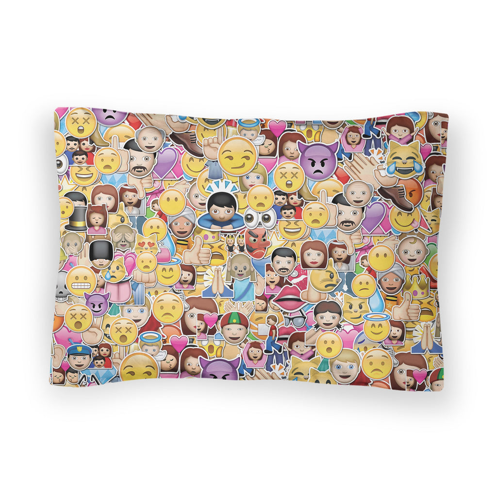 Emoji Invasion Bed Pillow Case-Shelfies-| All-Over-Print Everywhere - Designed to Make You Smile