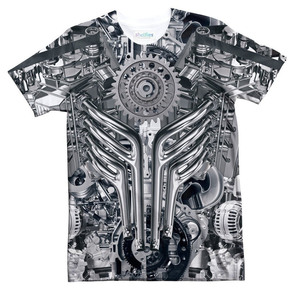 Engine T-Shirt-Shelfies-| All-Over-Print Everywhere - Designed to Make You Smile