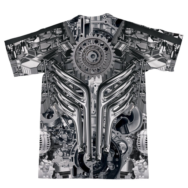 Engine T-Shirt-Shelfies-| All-Over-Print Everywhere - Designed to Make You Smile