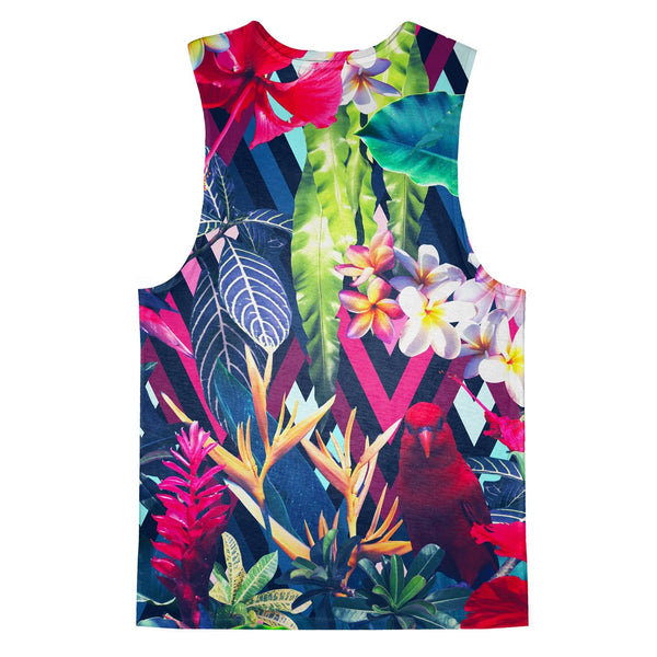 Floral Bird Tank Top-kite.ly-| All-Over-Print Everywhere - Designed to Make You Smile
