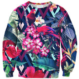 Floral Bird Sweater-Shelfies-| All-Over-Print Everywhere - Designed to Make You Smile