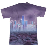 Future City T-Shirt-Shelfies-| All-Over-Print Everywhere - Designed to Make You Smile