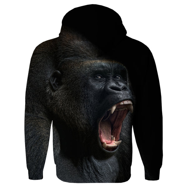 Gorilla Face Hoodie-Subliminator-| All-Over-Print Everywhere - Designed to Make You Smile