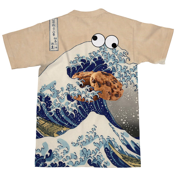 Great Wave of Cookie Monster T-Shirt-Subliminator-| All-Over-Print Everywhere - Designed to Make You Smile