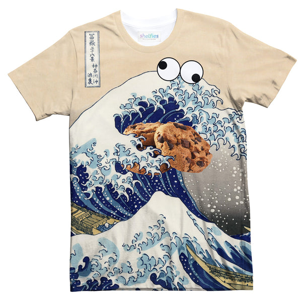 Great Wave of Cookie Monster T-Shirt-Subliminator-| All-Over-Print Everywhere - Designed to Make You Smile