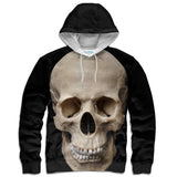 Human Skull Hoodie-Shelfies-| All-Over-Print Everywhere - Designed to Make You Smile