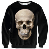 Human Skull Sweater-Shelfies-| All-Over-Print Everywhere - Designed to Make You Smile