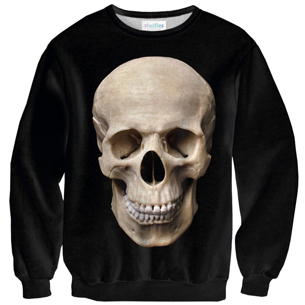 Human Skull Sweater-Shelfies-| All-Over-Print Everywhere - Designed to Make You Smile