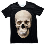 Human Skull T-Shirt-Shelfies-| All-Over-Print Everywhere - Designed to Make You Smile