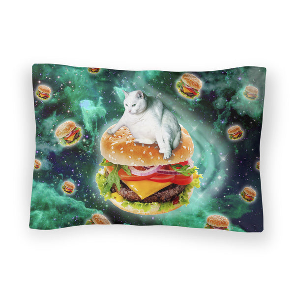 Hamburger Cat Bed Pillow Case-Shelfies-| All-Over-Print Everywhere - Designed to Make You Smile