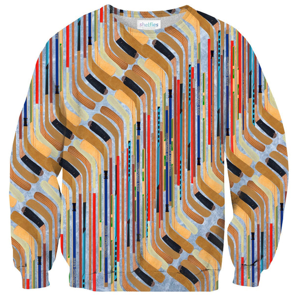 Hockey Sticks Sweater-Shelfies-| All-Over-Print Everywhere - Designed to Make You Smile