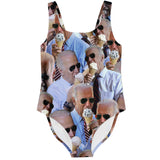Joe Biden Ice Cream One-Piece Swimsuit-Subliminator-| All-Over-Print Everywhere - Designed to Make You Smile