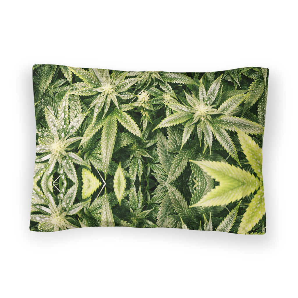 Kush Leaves Bed Pillow Case-Shelfies-| All-Over-Print Everywhere - Designed to Make You Smile