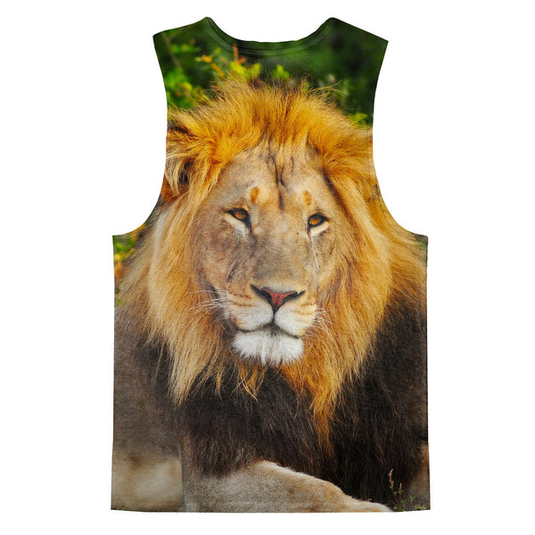 Lion Face Tank Top-kite.ly-| All-Over-Print Everywhere - Designed to Make You Smile
