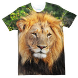 Lion Face T-Shirt-Shelfies-| All-Over-Print Everywhere - Designed to Make You Smile