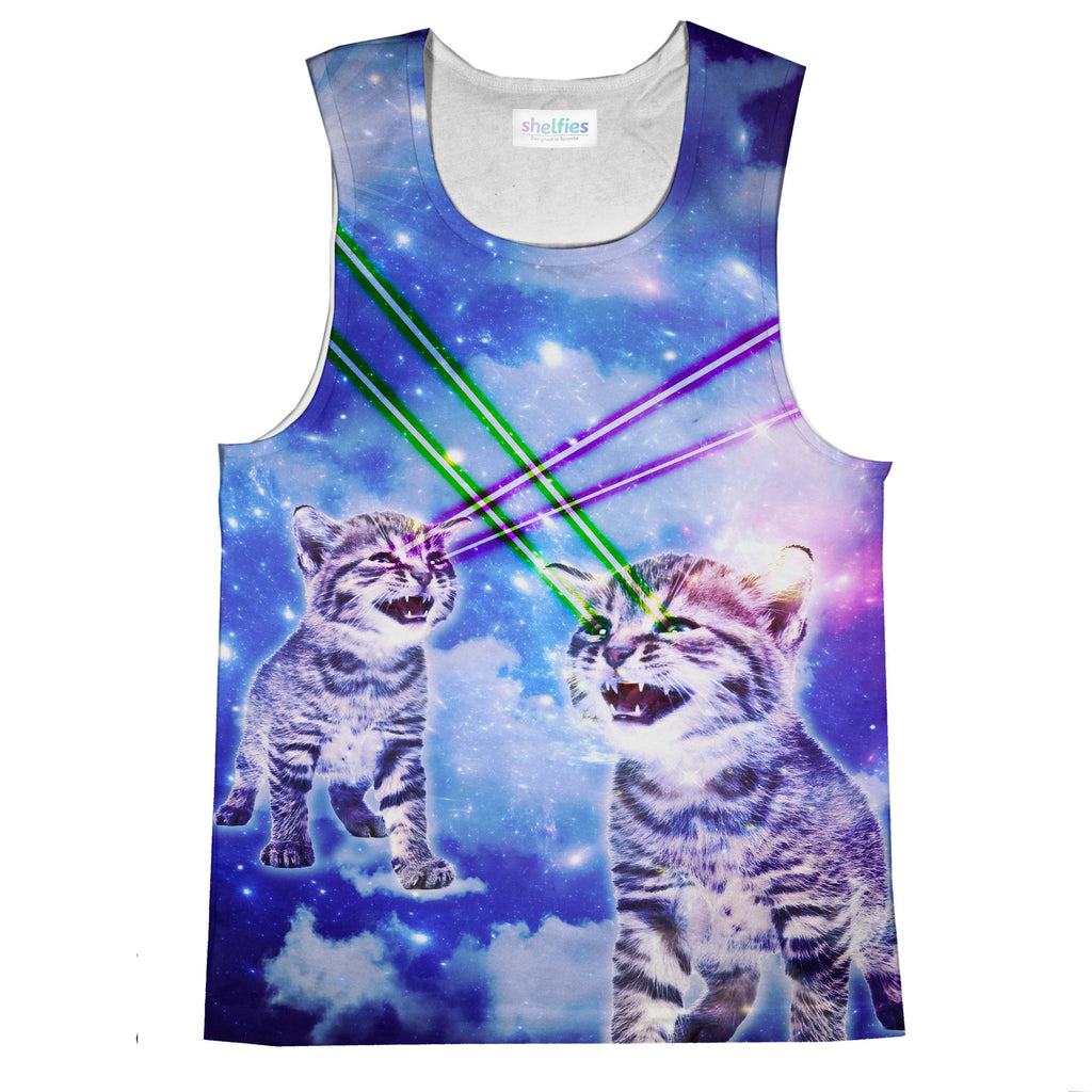 Laser Cat Tank Top-kite.ly-| All-Over-Print Everywhere - Designed to Make You Smile