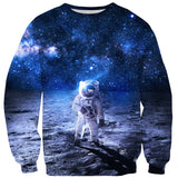 Lonely Astronaut Sweater-Subliminator-| All-Over-Print Everywhere - Designed to Make You Smile