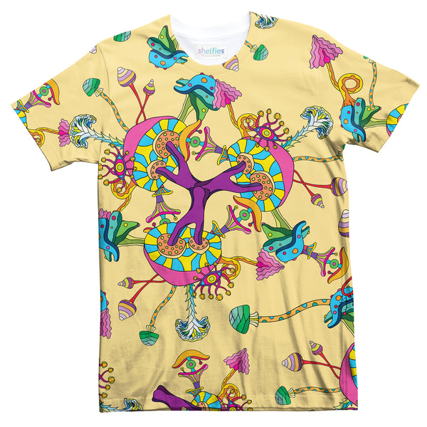 Colorful Mushrooms T-Shirt-Subliminator-| All-Over-Print Everywhere - Designed to Make You Smile