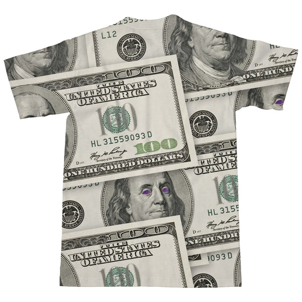 Money Galaxy T-Shirt-Shelfies-| All-Over-Print Everywhere - Designed to Make You Smile
