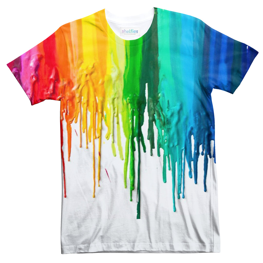 Melted Crayon T-Shirt-Subliminator-| All-Over-Print Everywhere - Designed to Make You Smile