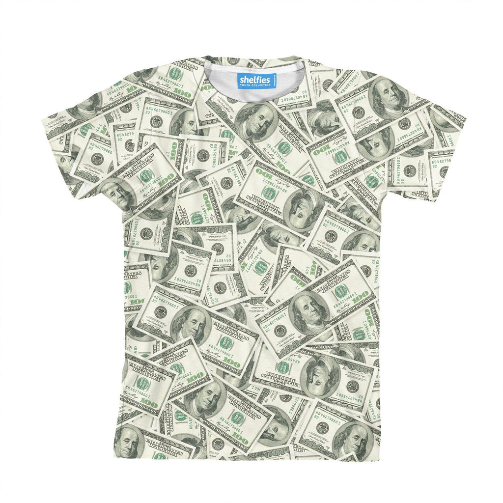 Money Invasion "Baller" Youth T-Shirt-kite.ly-| All-Over-Print Everywhere - Designed to Make You Smile