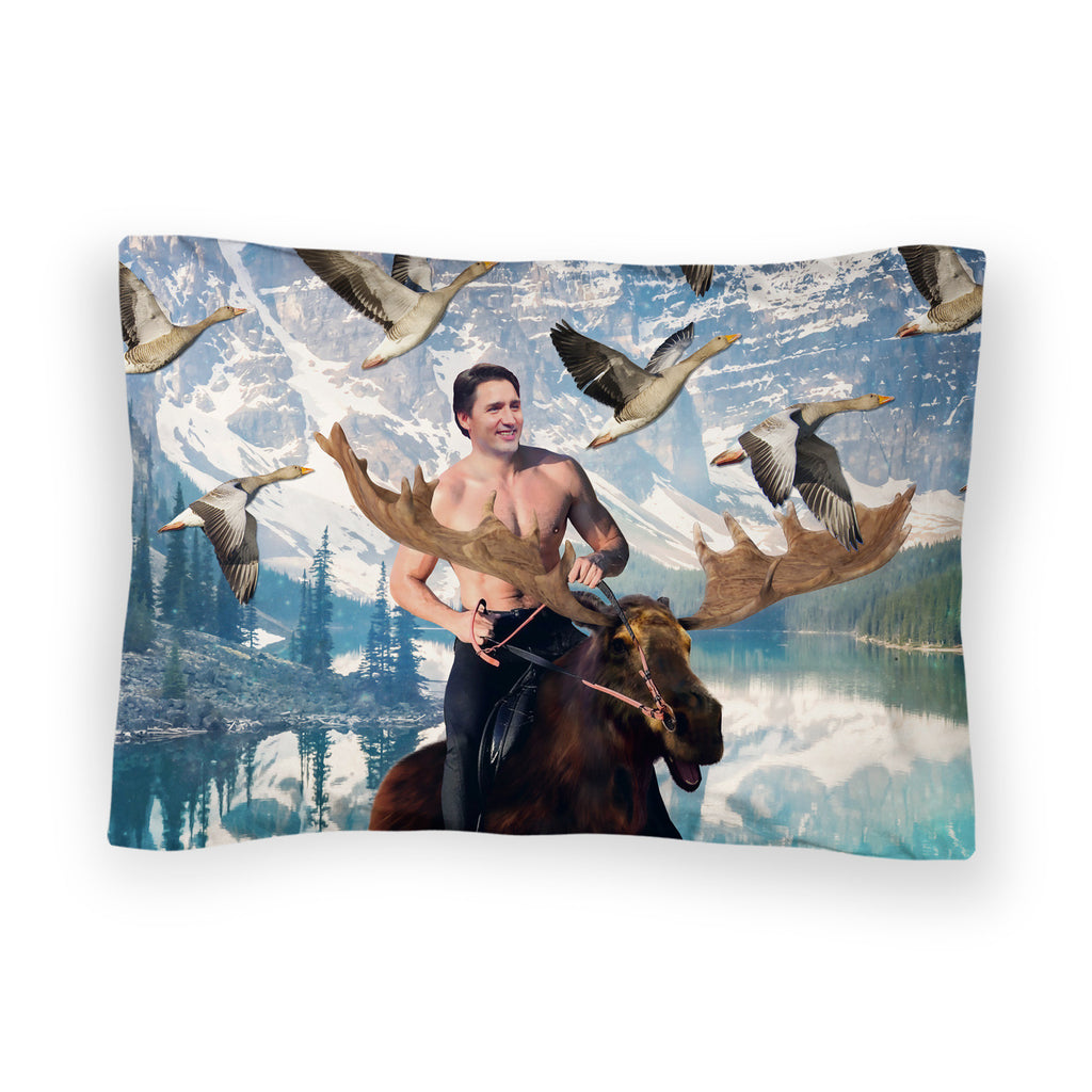 Moosin' Trudeau Bed Pillow Case-Shelfies-| All-Over-Print Everywhere - Designed to Make You Smile