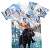 Moosin' Trudeau T-Shirt-Subliminator-| All-Over-Print Everywhere - Designed to Make You Smile