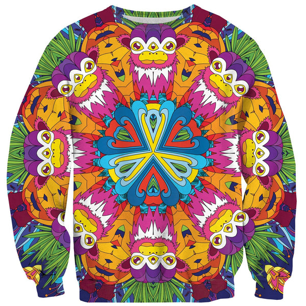 Neon Jungle Sweater-Shelfies-| All-Over-Print Everywhere - Designed to Make You Smile