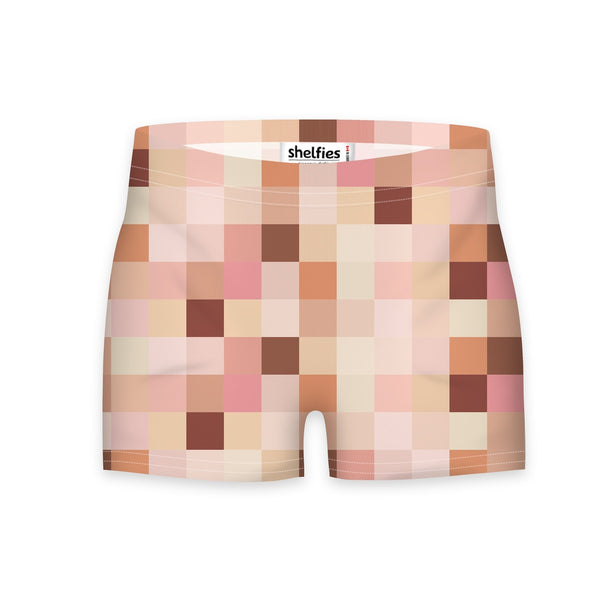 Naked Workout Shorts-Shelfies-| All-Over-Print Everywhere - Designed to Make You Smile