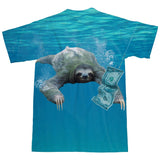 Nirvana Sloth T-Shirt-Subliminator-| All-Over-Print Everywhere - Designed to Make You Smile