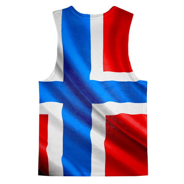 Norway Flag Tank Top-kite.ly-| All-Over-Print Everywhere - Designed to Make You Smile