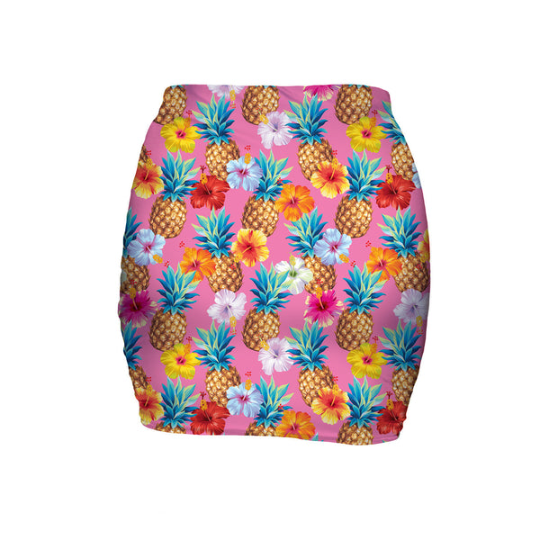 Pineapple Punch Mini Skirt-Shelfies-| All-Over-Print Everywhere - Designed to Make You Smile