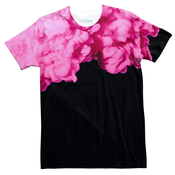 Pink Smoke T-Shirt-Shelfies-| All-Over-Print Everywhere - Designed to Make You Smile