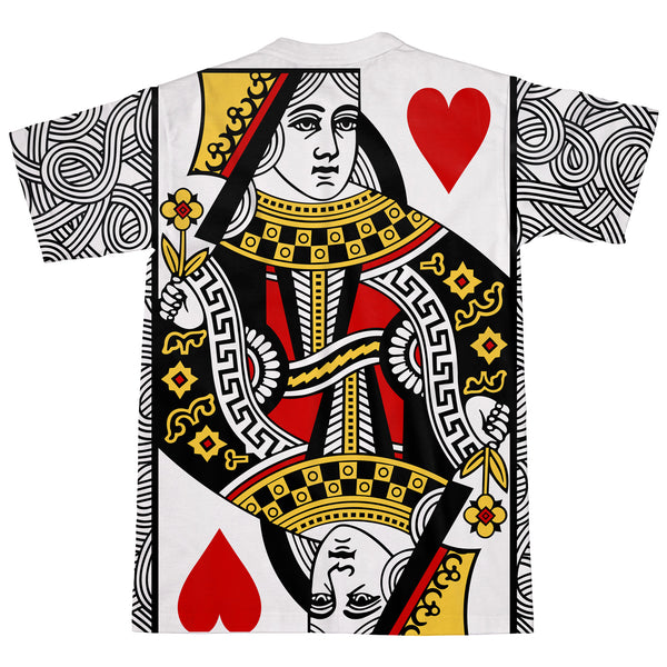 Queen of Hearts T-Shirt-Shelfies-| All-Over-Print Everywhere - Designed to Make You Smile