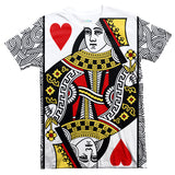 Queen of Hearts T-Shirt-Shelfies-| All-Over-Print Everywhere - Designed to Make You Smile