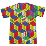 Rubik's Cube Invasion T-Shirt-Shelfies-| All-Over-Print Everywhere - Designed to Make You Smile