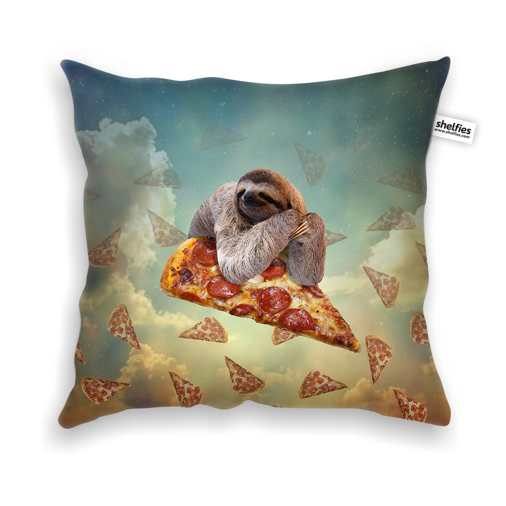 Sloth Pizza Throw Pillow Case-Shelfies-| All-Over-Print Everywhere - Designed to Make You Smile