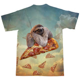 Sloth Pizza T-Shirt-Subliminator-| All-Over-Print Everywhere - Designed to Make You Smile