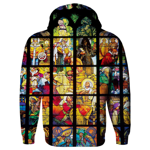 Stained Glass Hoodie-Subliminator-| All-Over-Print Everywhere - Designed to Make You Smile