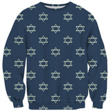 Star of David Sweater-Shelfies-| All-Over-Print Everywhere - Designed to Make You Smile