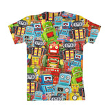 Toy Robots Youth T-Shirt-kite.ly-| All-Over-Print Everywhere - Designed to Make You Smile