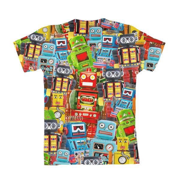 Toy Robots Youth T-Shirt-kite.ly-| All-Over-Print Everywhere - Designed to Make You Smile