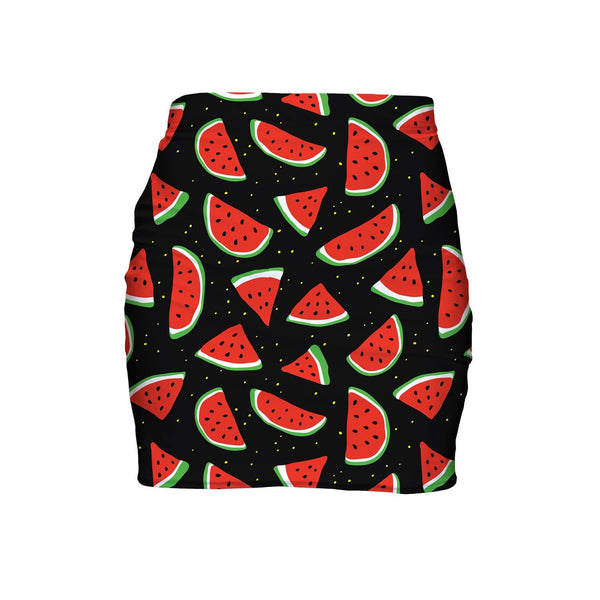 Watermelon Life Mini Skirt-Shelfies-| All-Over-Print Everywhere - Designed to Make You Smile