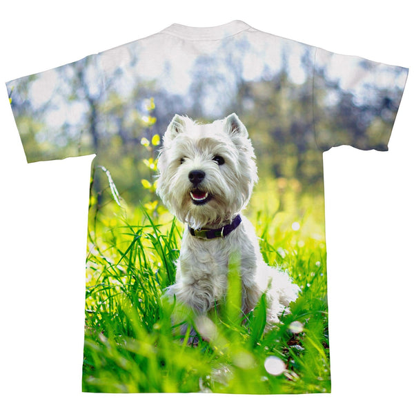 West Highland White Terrier Dog T-Shirt-Shelfies-| All-Over-Print Everywhere - Designed to Make You Smile