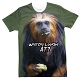 Whatchu' Lookin At? Orangutan T-Shirt-Shelfies-| All-Over-Print Everywhere - Designed to Make You Smile